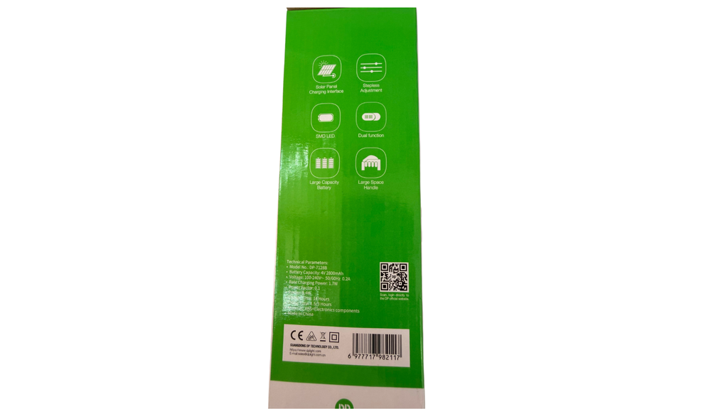 DP Duration Power DP-7128B LED Portable Rechargeable Hand Lamp 2800mAh