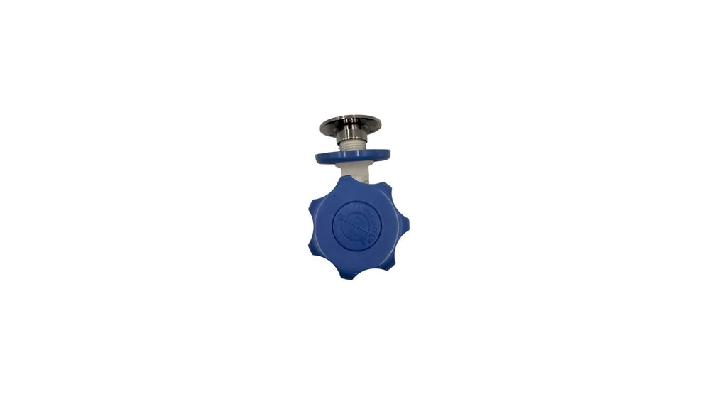 RN Aroma PTMT Bib Cock with Flange 15mm (1/2 Inch) | White Blue Dual Finish Faucet