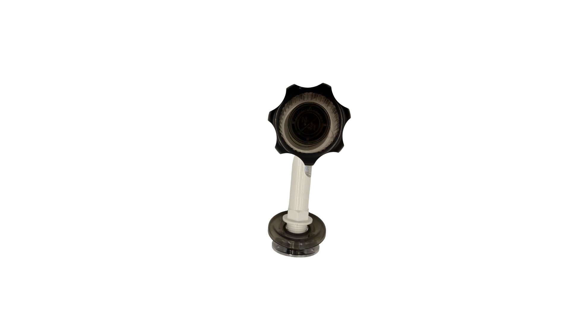 RN Aroma PTMT Bib Cock with Flange 15mm (1/2 Inch) | White black Dual Finish Faucet
