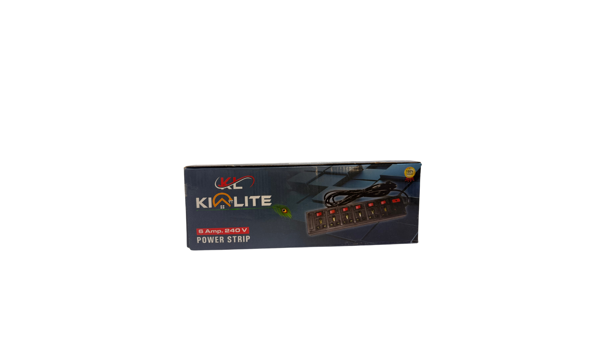 Kivlite 6 Amp 240V Multi Plug Power Strip with Individual Switches