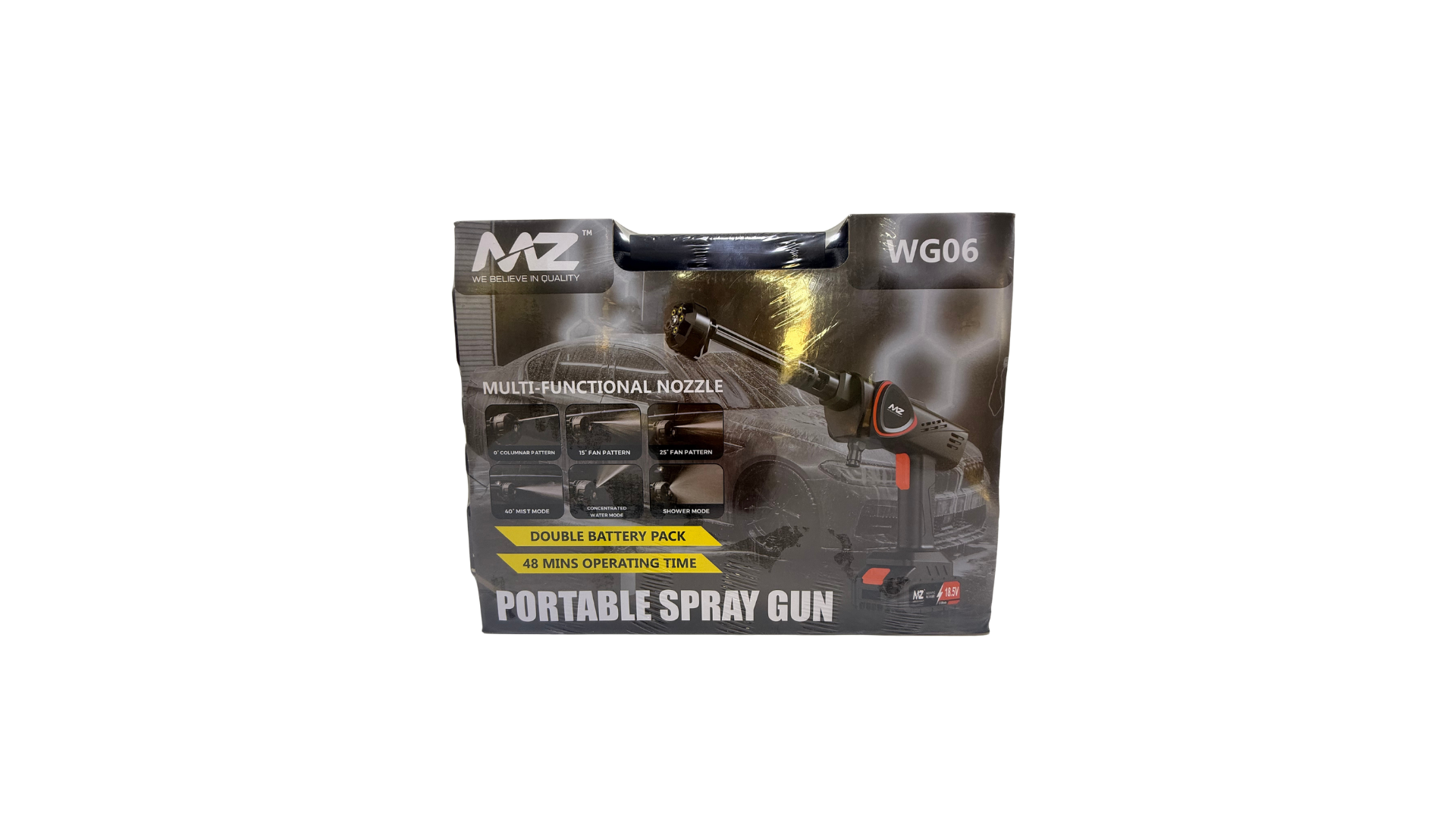 MZ WG06 Portable Spray Gun 48V Double Battery Pack Multi-Functional Nozzle