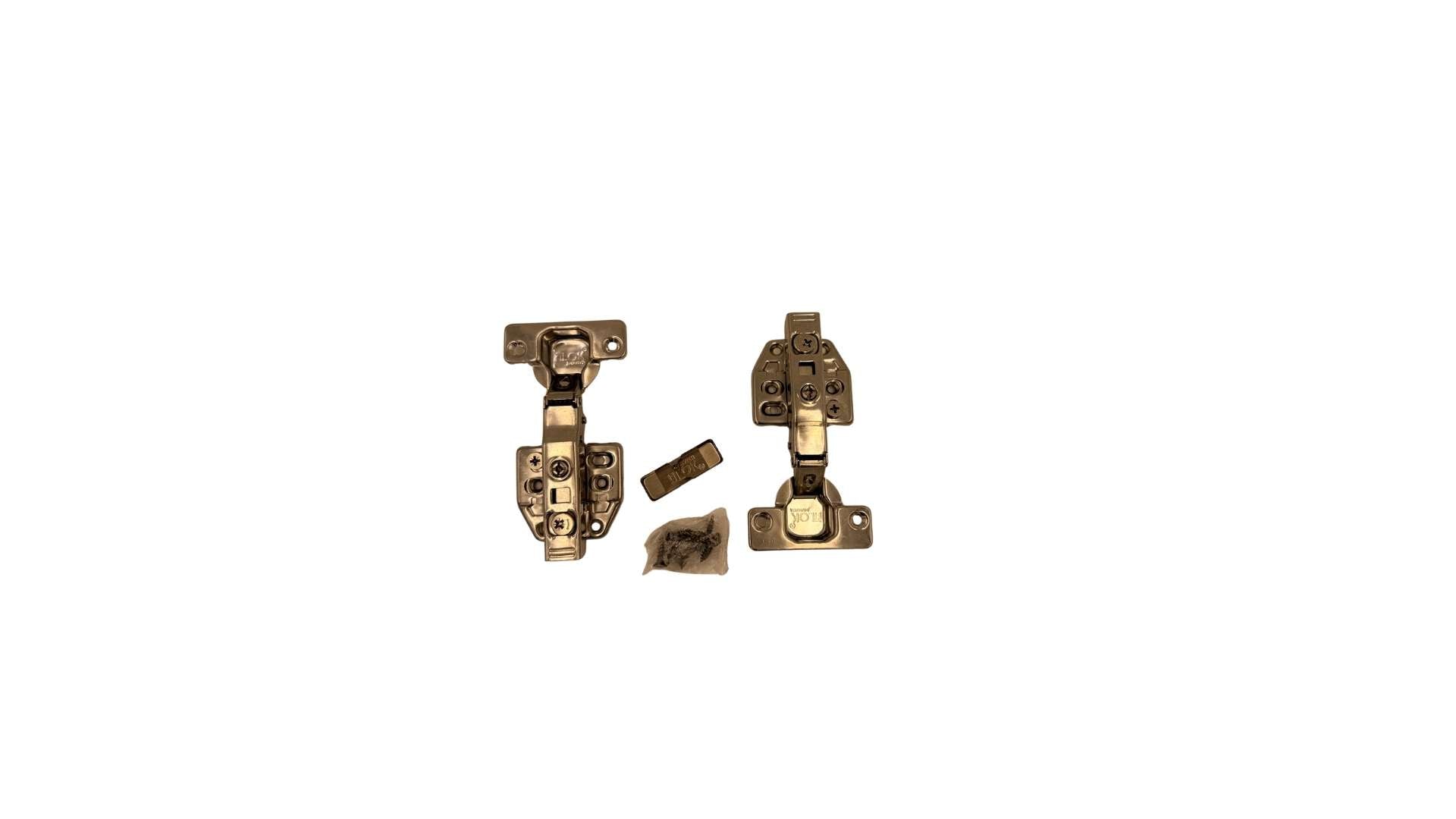 Twazo Stainless Steel Soft Close Slide-On Hinge Full Overlay | SS Cabinet Hinge | 1 Pair