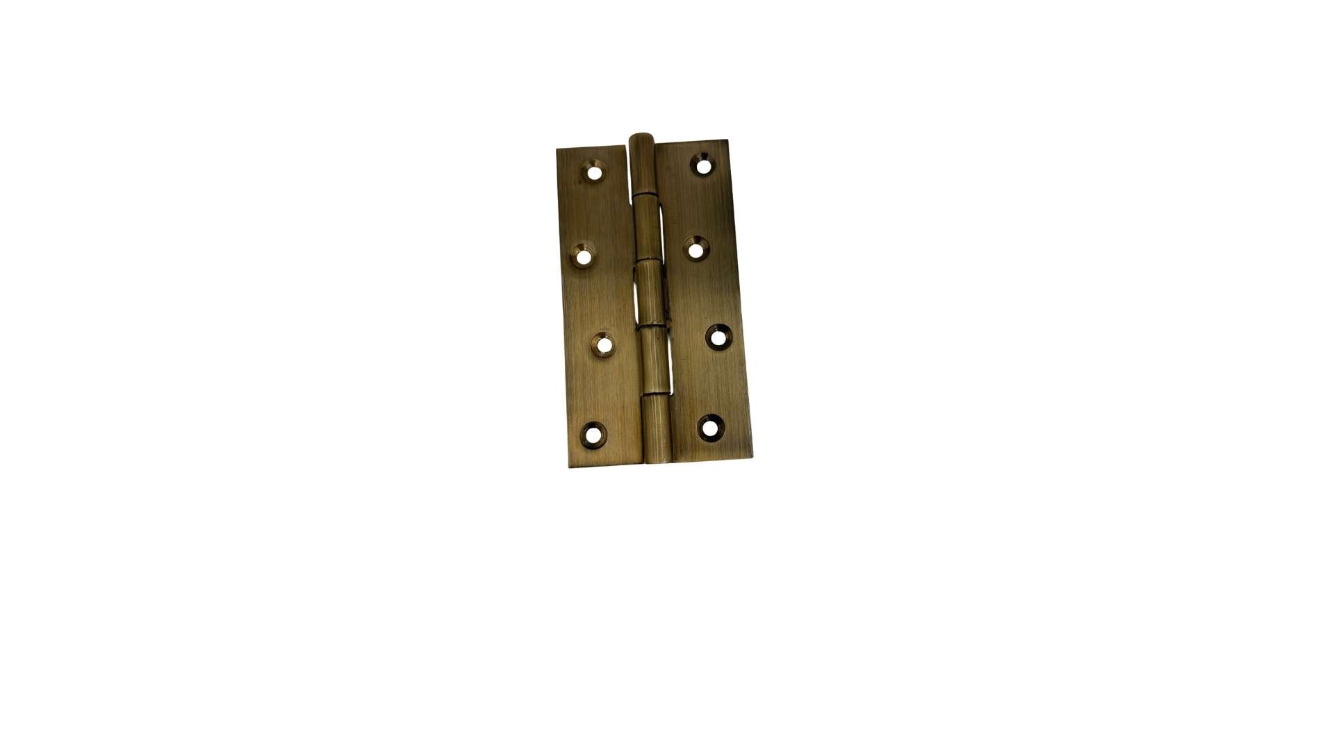 Millenium Brass Antique Butt Hinges 5 x 12 Inch | Flat Door Hinges 2.5mm | Pack of 12