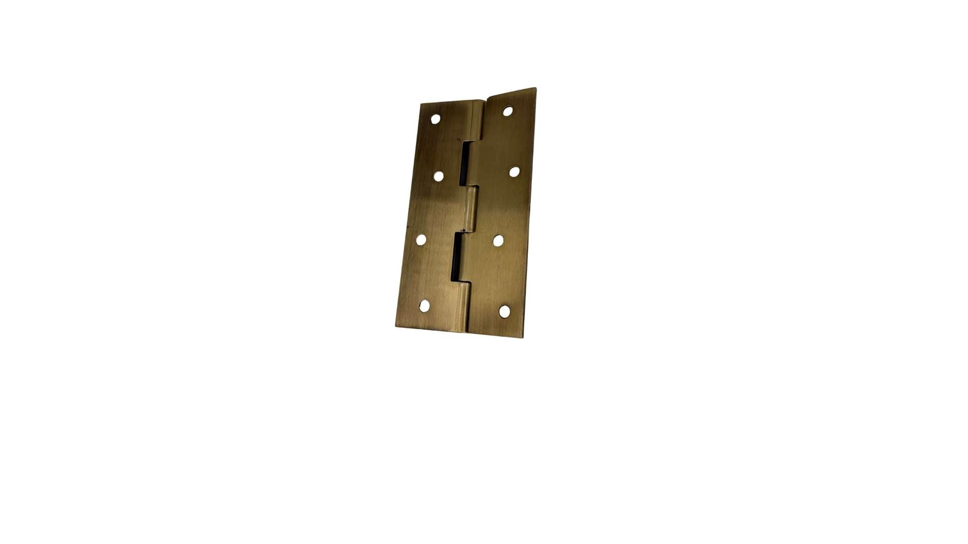 Millenium Brass Antique Butt Hinges 5 x 12 Inch | Flat Door Hinges 2.5mm | Pack of 12