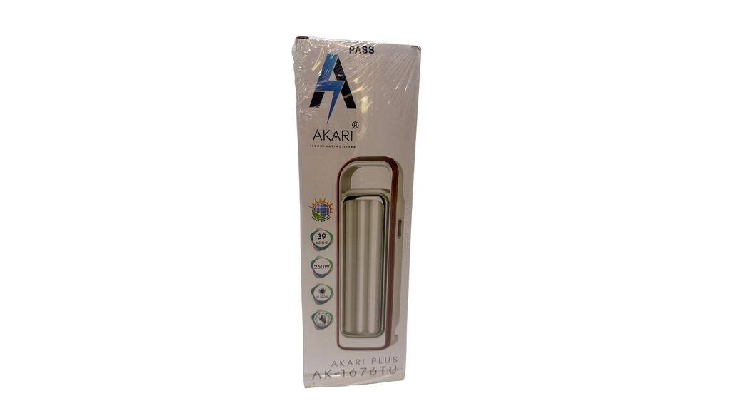 Akari Plus AK-1676TU Rechargeable LED Emergency Light with Solar Support