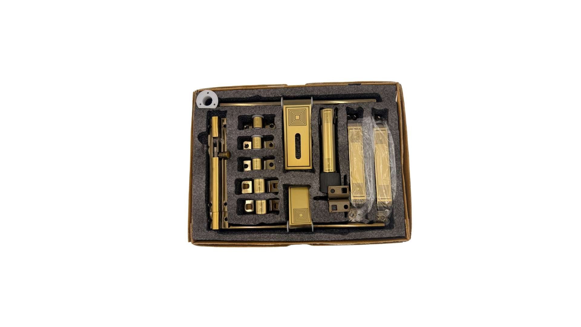 Choice Royal SS Door Kit 250mm | Heavy Duty Gold Glossy Door Hardware Fittings Set