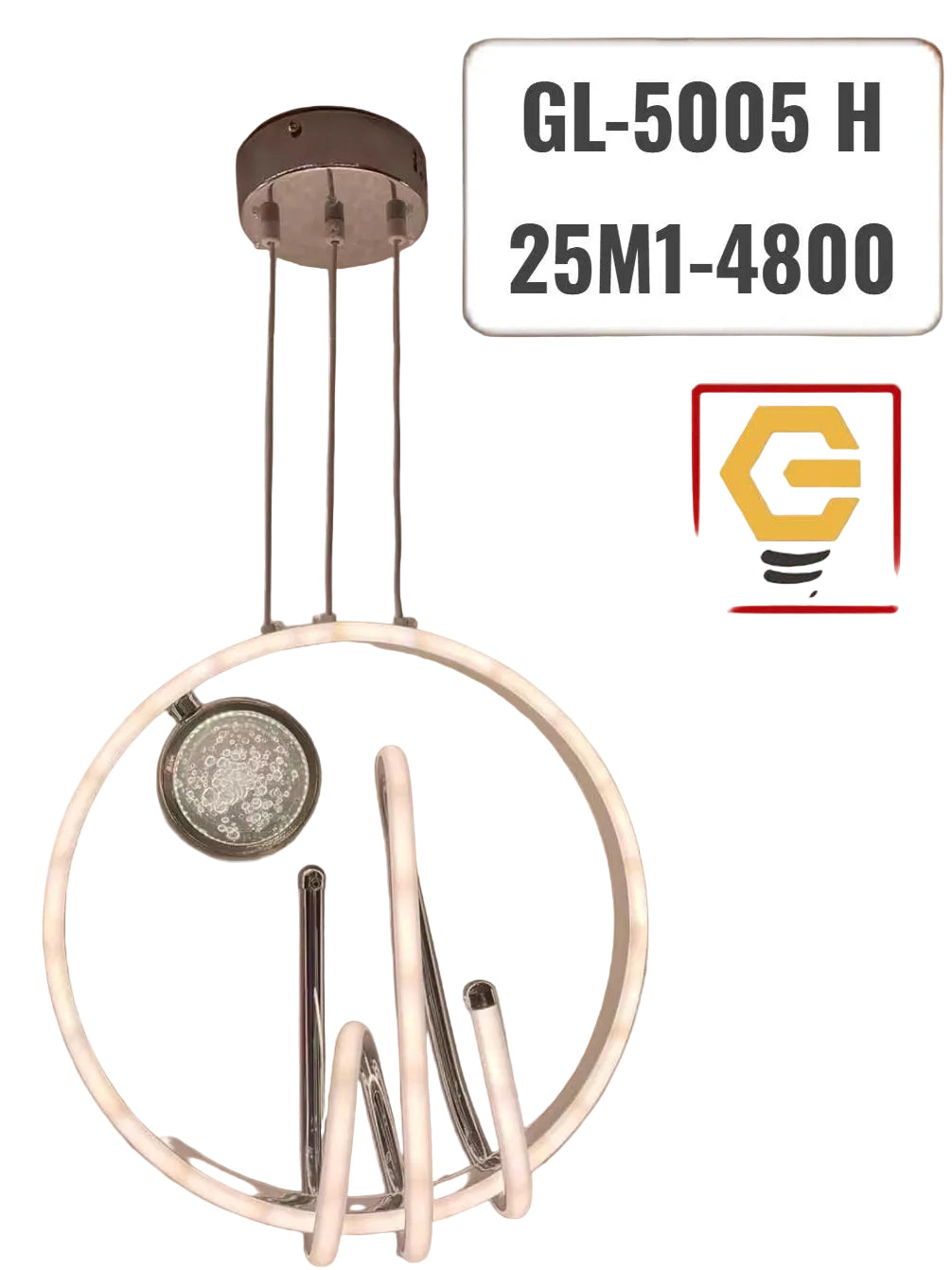 Modern LED Pendant Light – GL-5005 H (25W, 4800K)