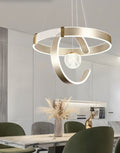 Modern Luxury LED Ring Chandelier – Gold Finish